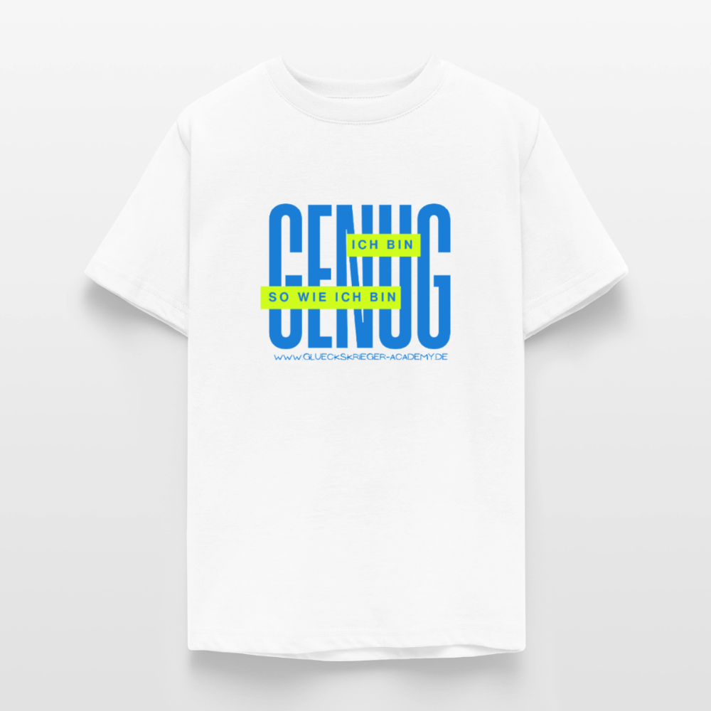 T-Shirt für Teens- Genug - white