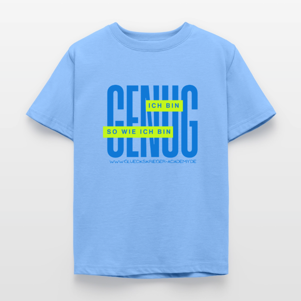 Kinder Shirt - Definition Glückskrieger - sky blue