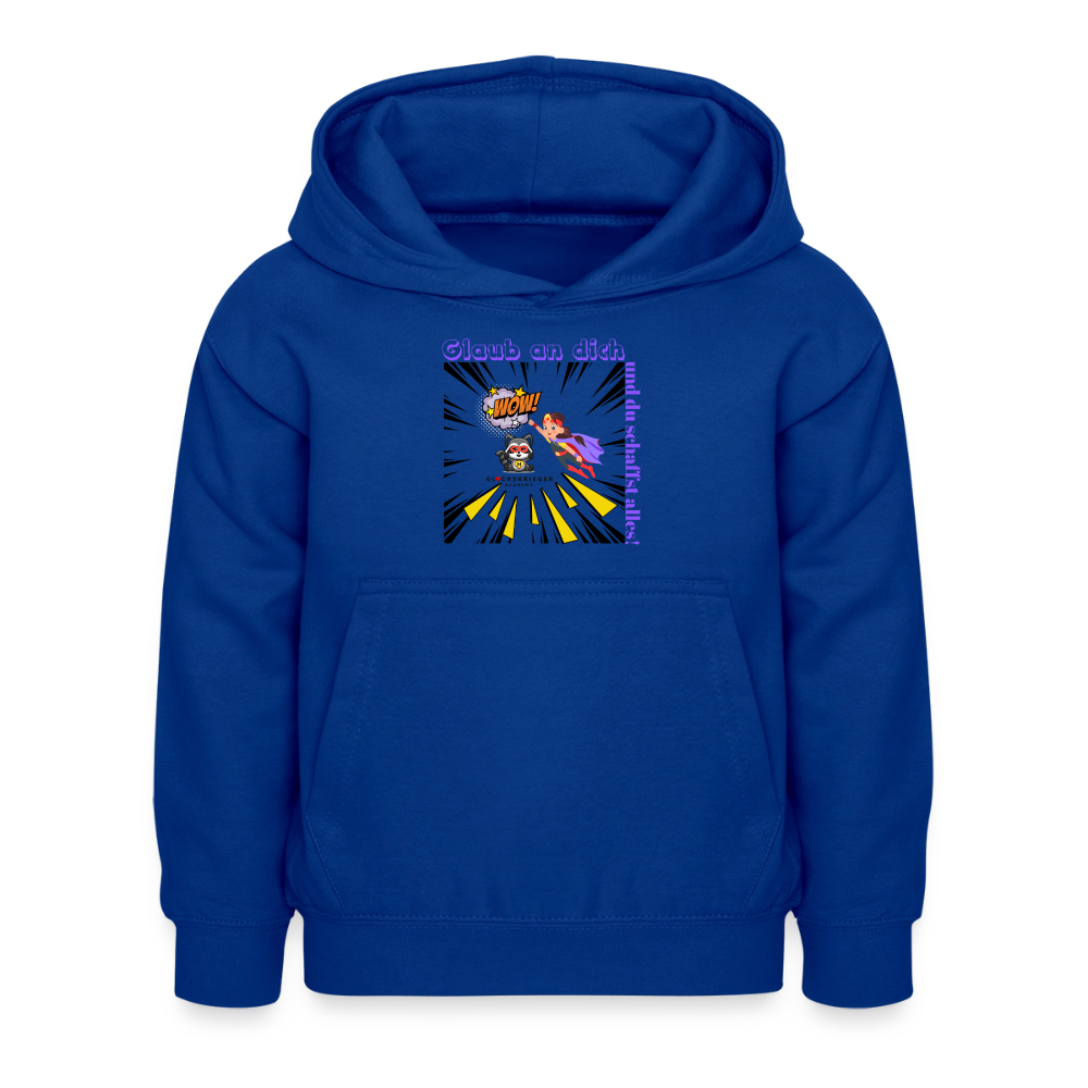 Glückskrieger Hoodie – Stark & Mutig - bright royal