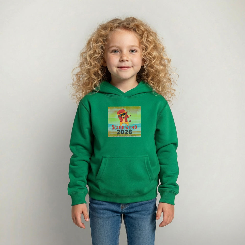Glückskrieger Hoodie – Schulkind 2026 - kelly green