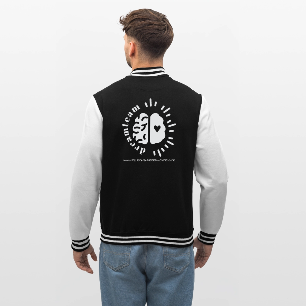 College Jacke – Team Glückskrieger - black/white