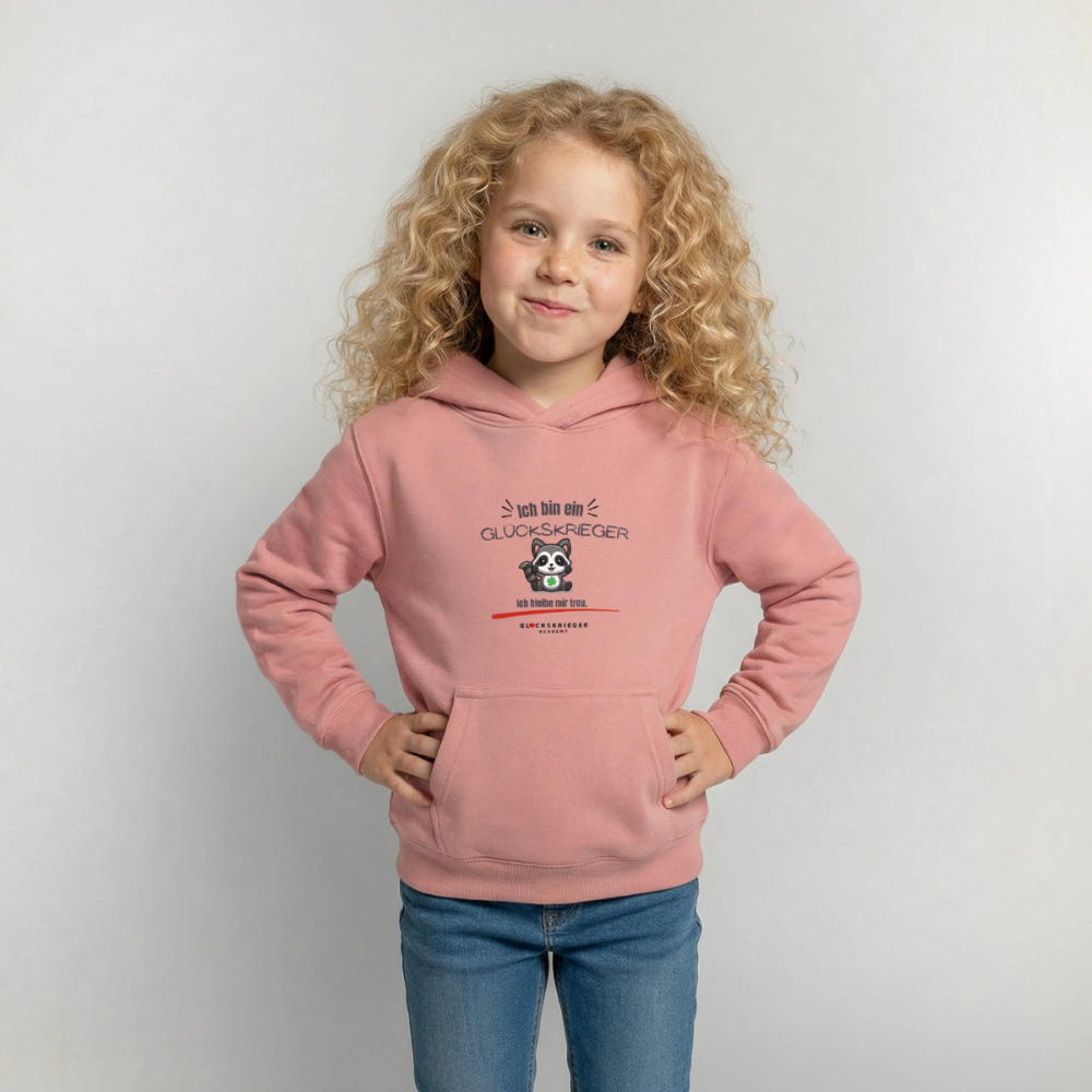 Glückskrieger Hoodie – Stark & Mutig - dusky rose