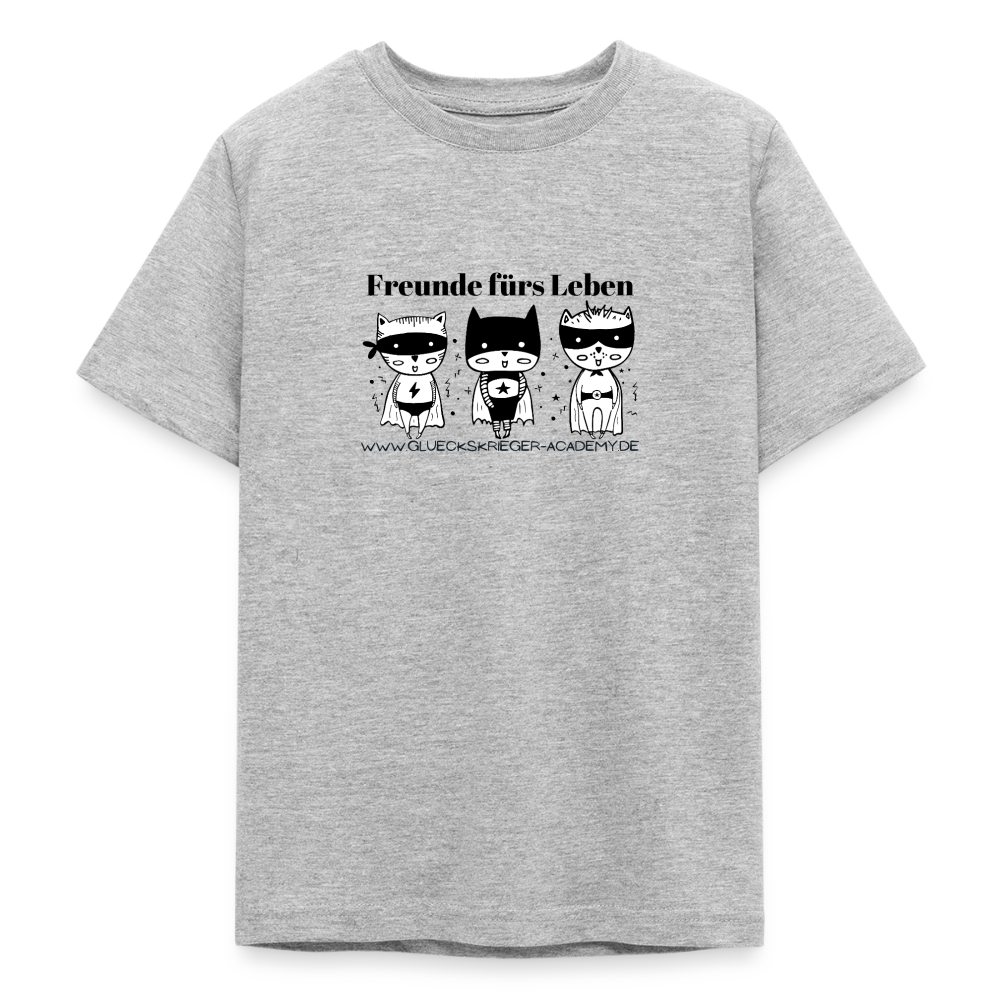 T-Shirt für Kids- Freunde fürs Leben - heather grey