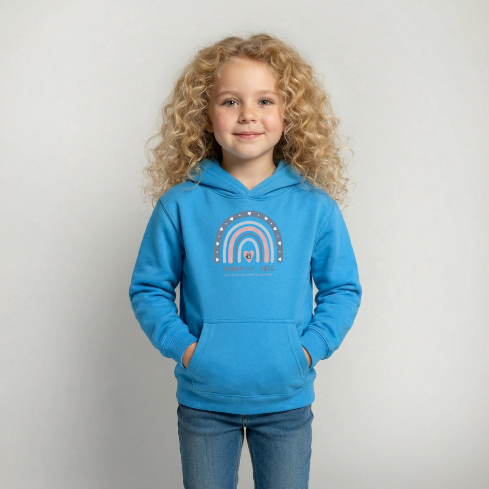 Glückskrieger Hoodie – Schulkind 2026 - sea blue