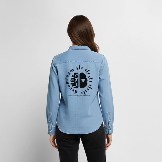 Glückskrieger Denim Shirt – Dreamteam - light wash
