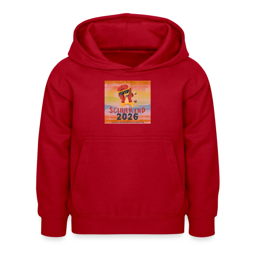 Glückskrieger Hoodie – Schulkind 2026 - red
