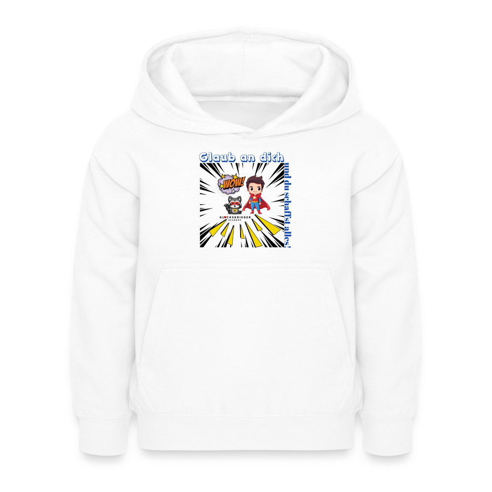 Glückskrieger Hoodie – Stark & Mutig - white
