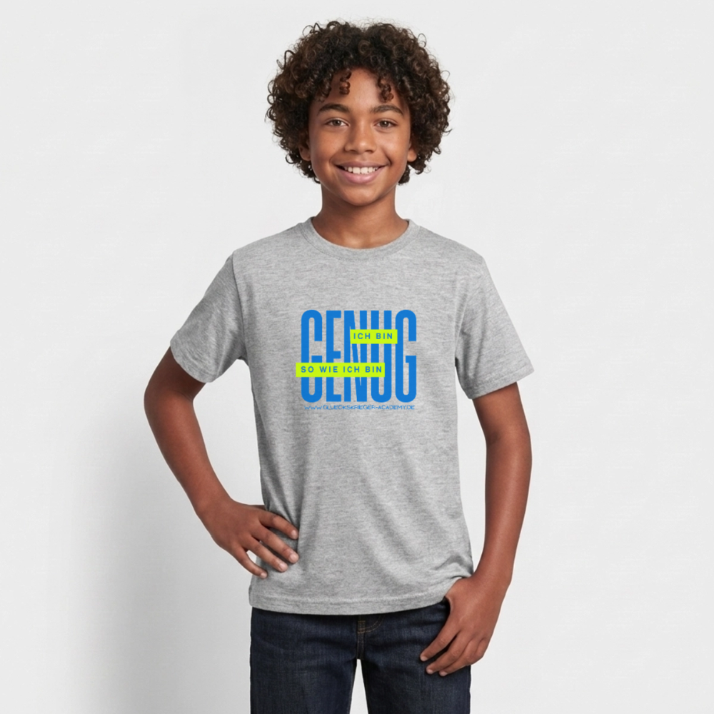 T-Shirt für Teens- Genug - heather grey