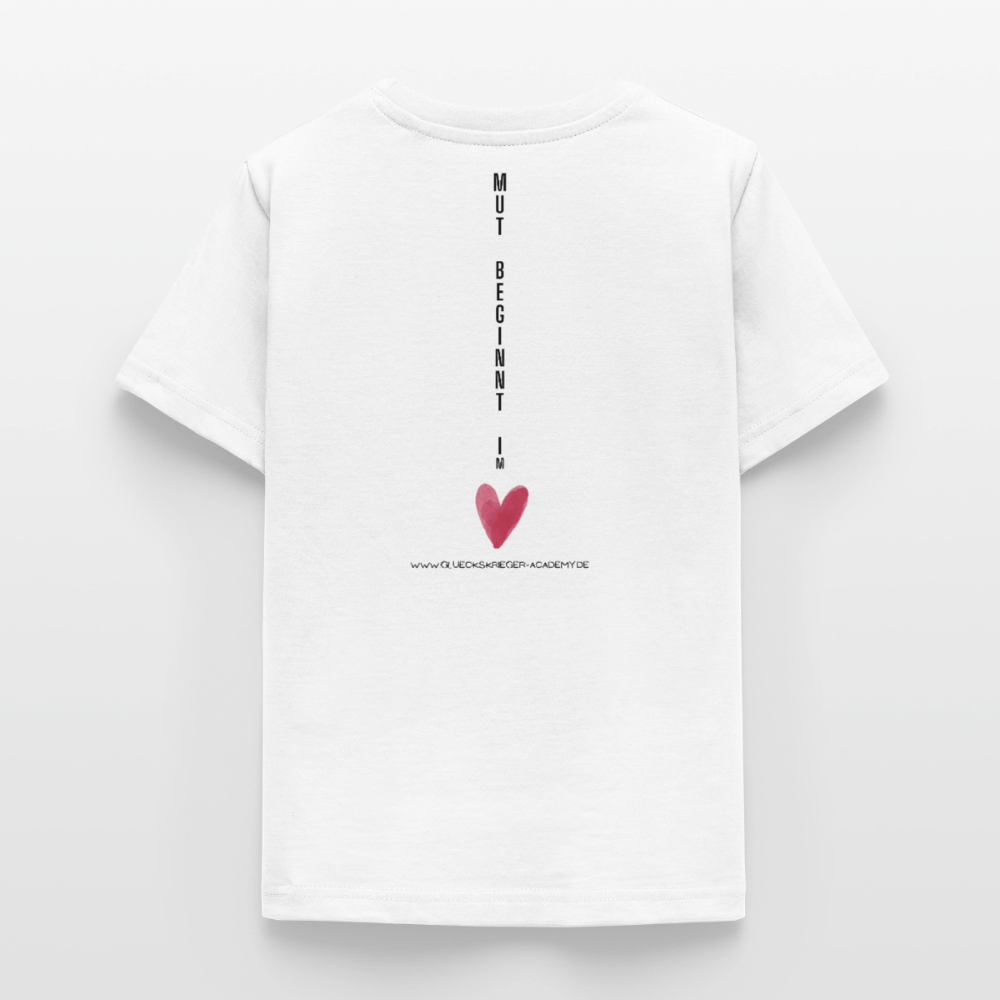 T-Shirt für Teens- Mut - white