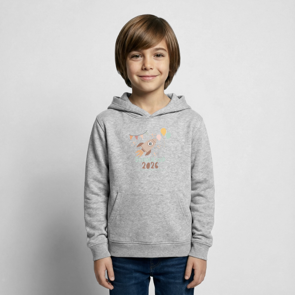Glückskrieger Hoodie – Schulkind 2026 - light heather grey