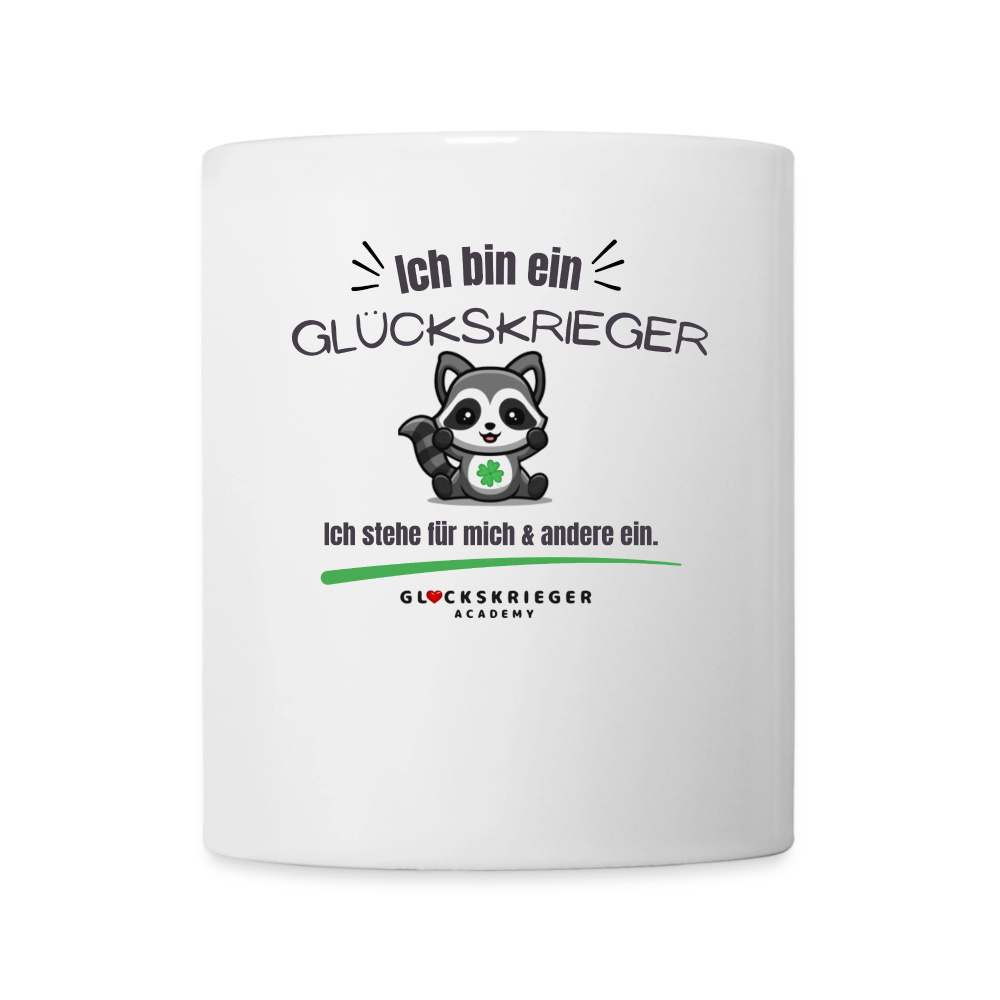 Glückskrieger Tasse – Dein täglicher Begleiter - white