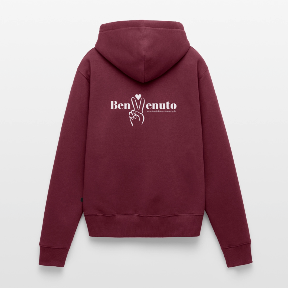 Damen Hoodies – Benvenuto - burgundy