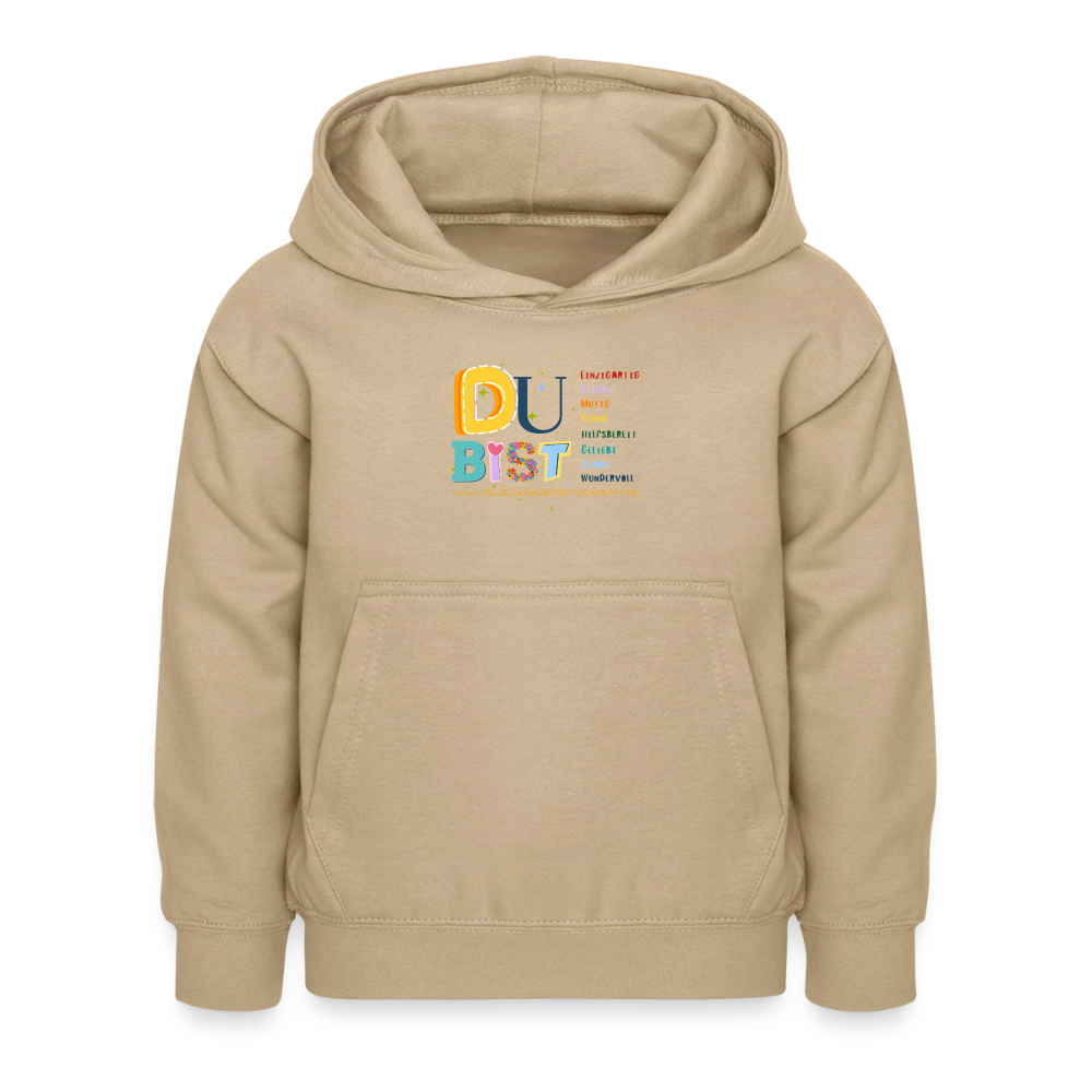 Glückskrieger Hoodie – Du bist... - sand