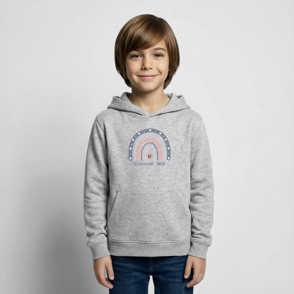 Glückskrieger Hoodie – Schulkind 2026 - light heather grey