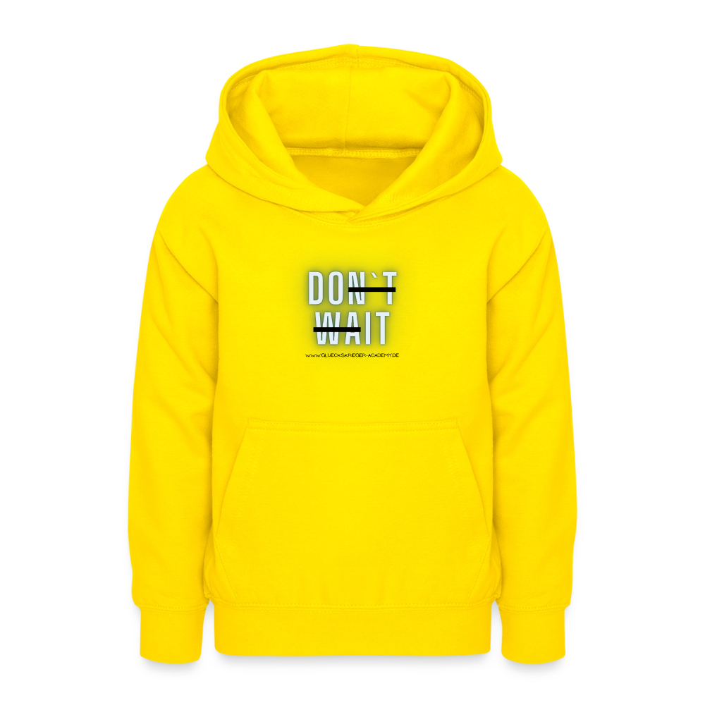 Glückskrieger Hoodie  für Teens– Do it - yellow