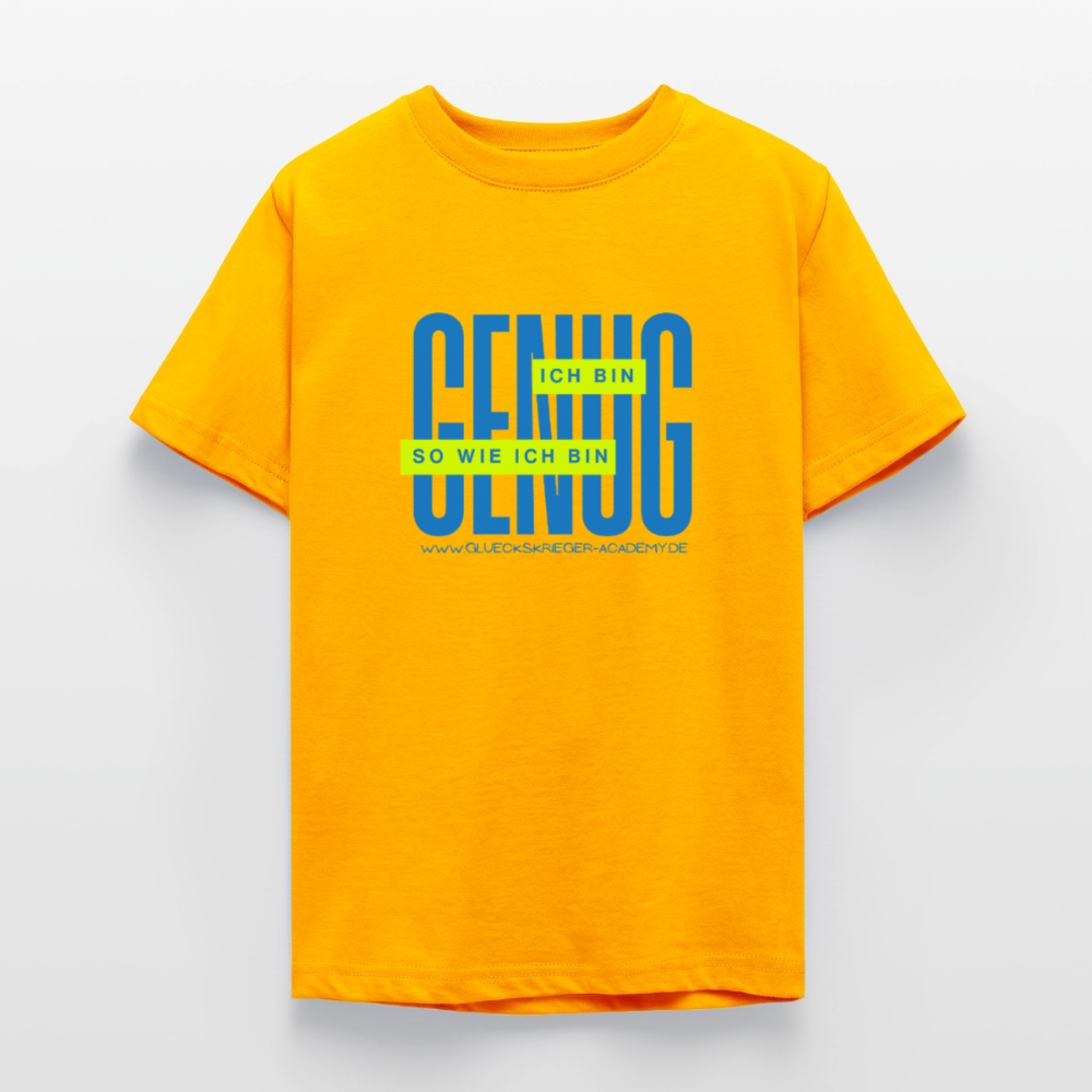 T-Shirt für Teens- Genug - gold