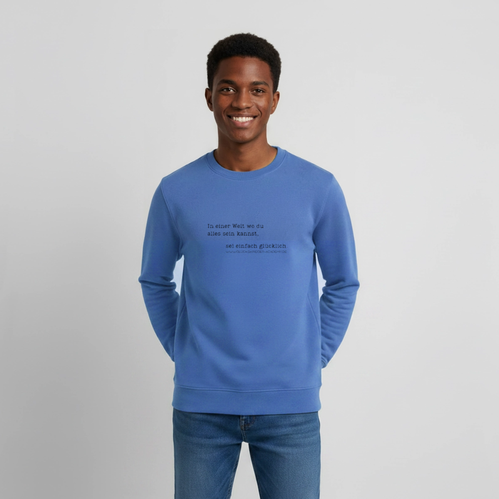 Glückskrieger Teens Pullover – Glücklich - carolina blue