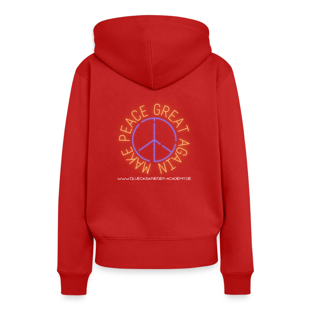Damen Hoodies – Peace - red