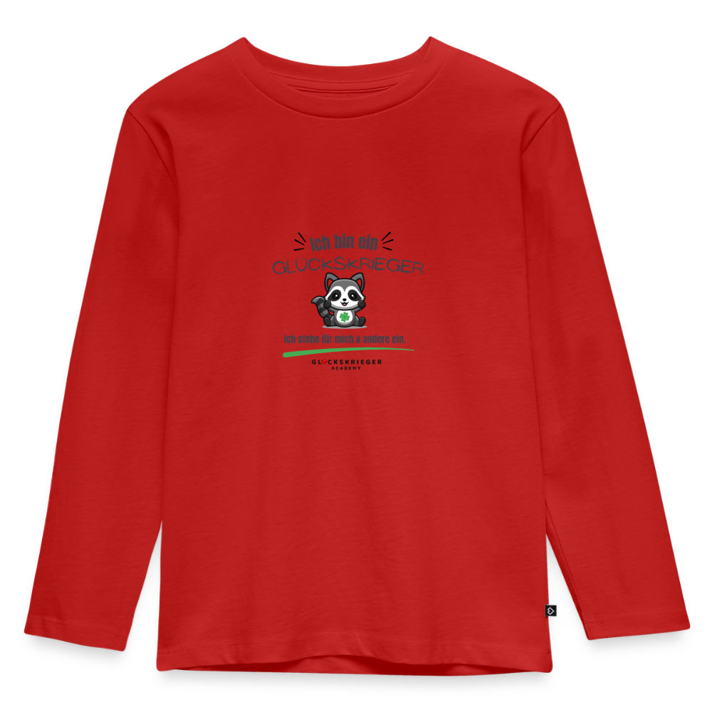 Langarmshirt für kleine Glückskrieger - red