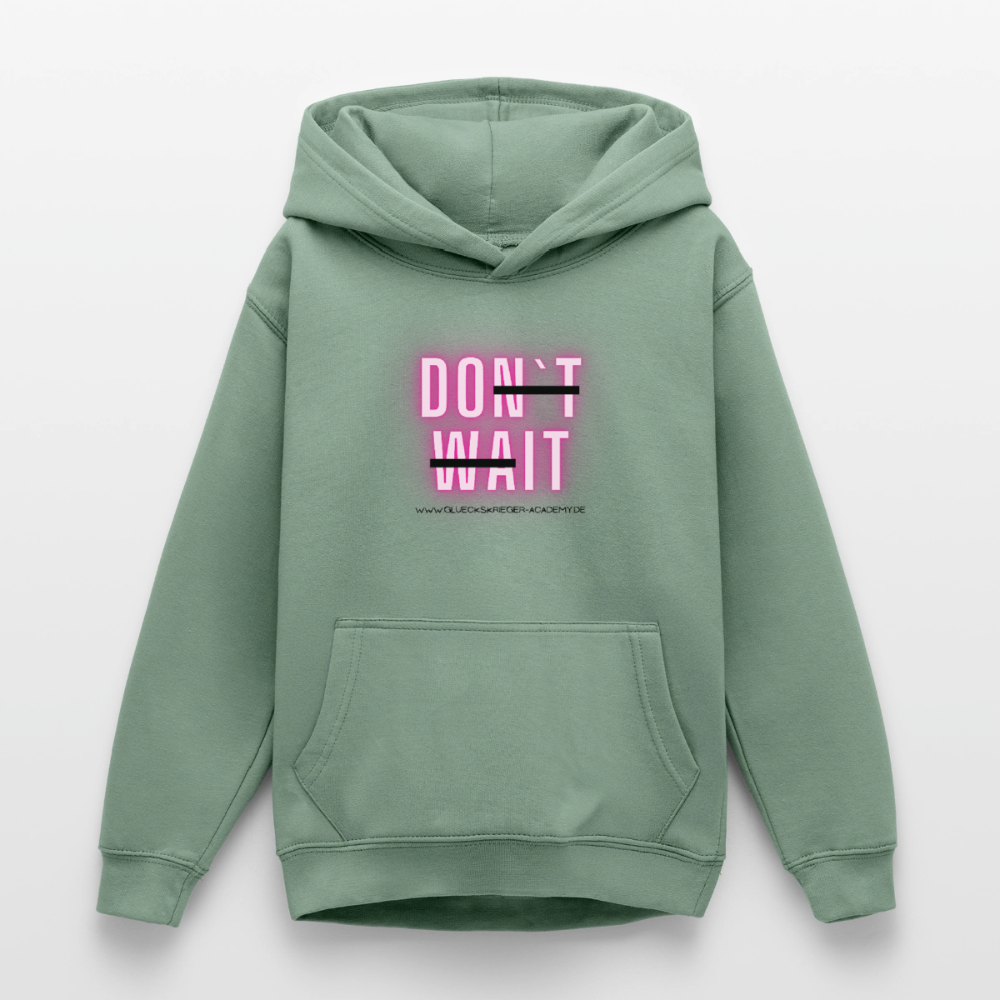Glückskrieger Hoodie  für Teens– Do it - steel green