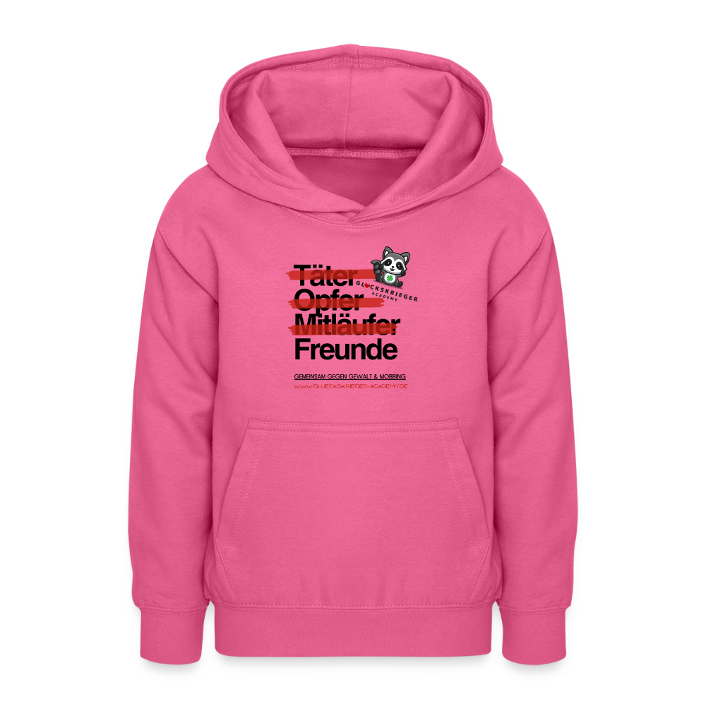 Glückskrieger Hoodie für Teens – Freunde - pink