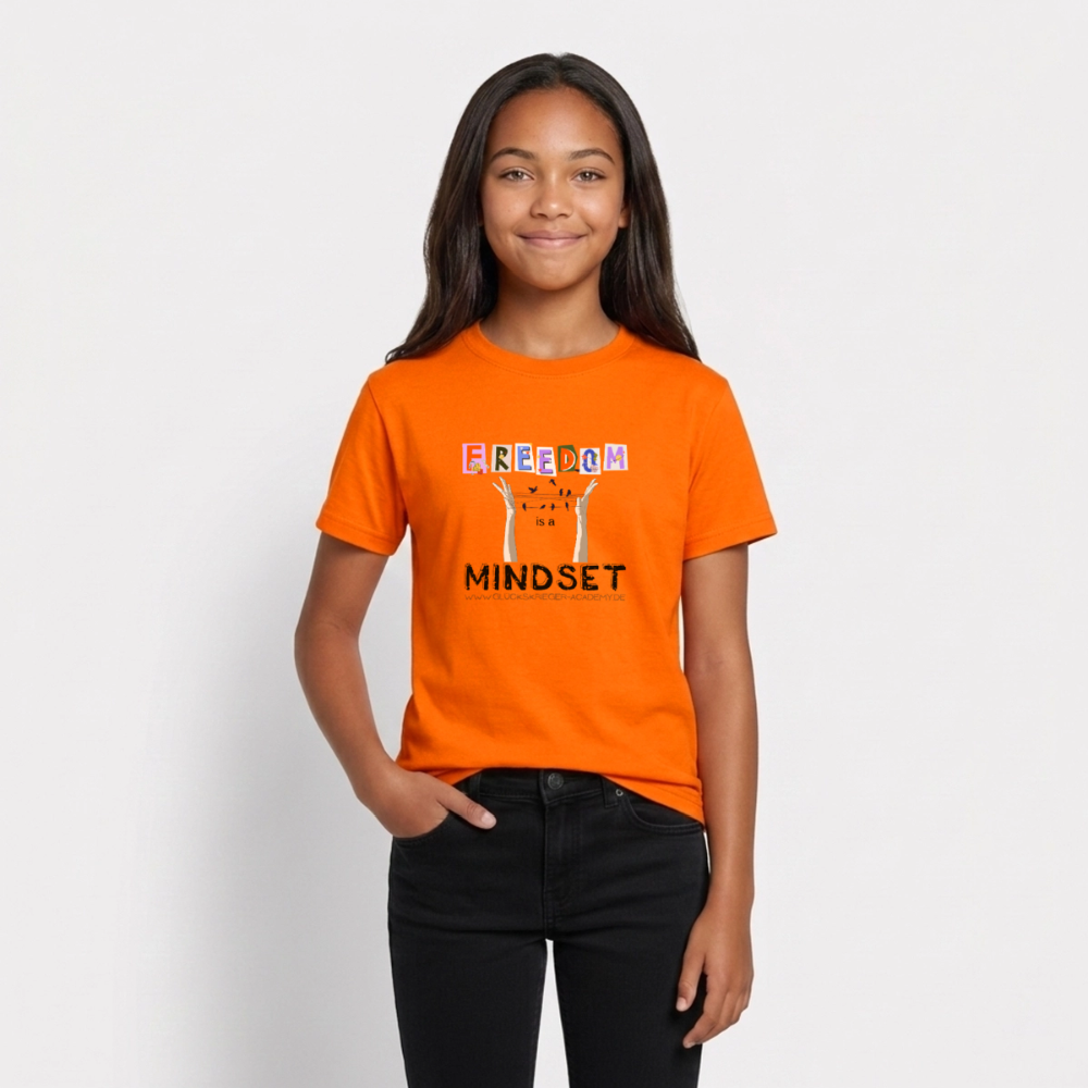 T-Shirt für Teens- Freedom - orange