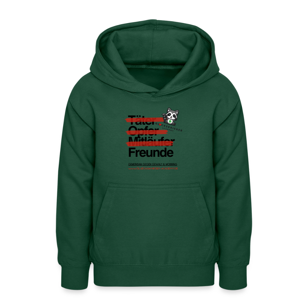 Glückskrieger Hoodie für Teens – Freunde - bottle green