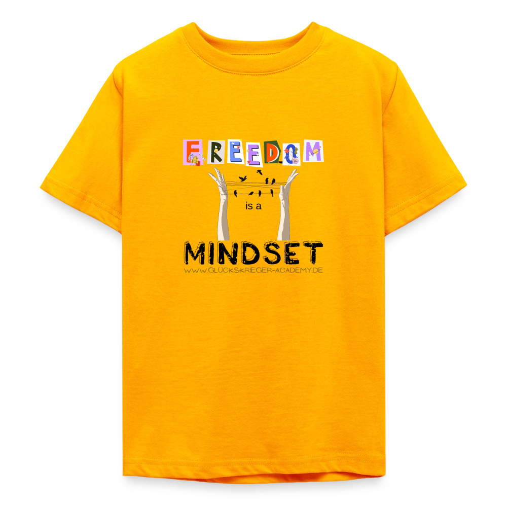 T-Shirt für Teens- Freedom - gold