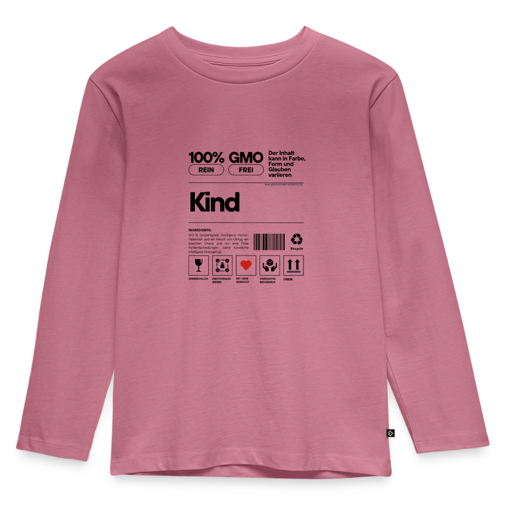 Langarmshirt für kleine Glückskrieger - mauve