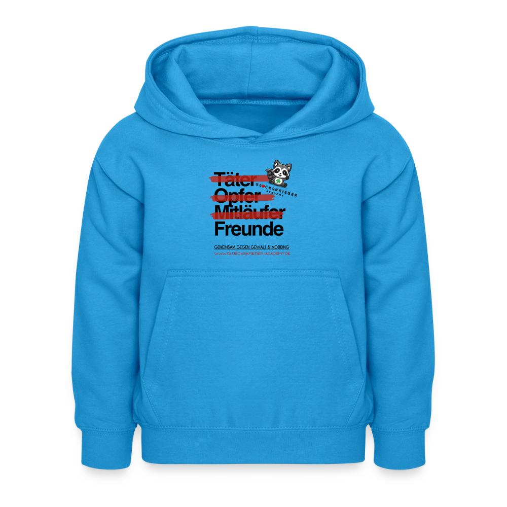 Glückskrieger Hoodie – Freunde - sea blue