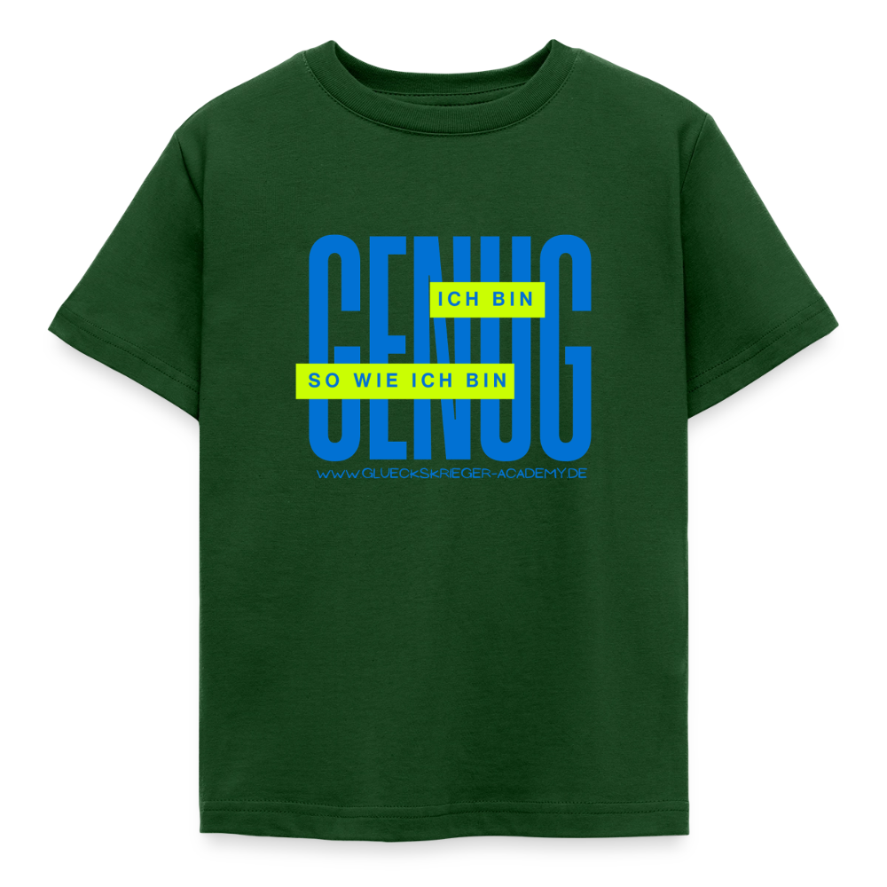 Kinder Shirt - Definition Glückskrieger - forest green