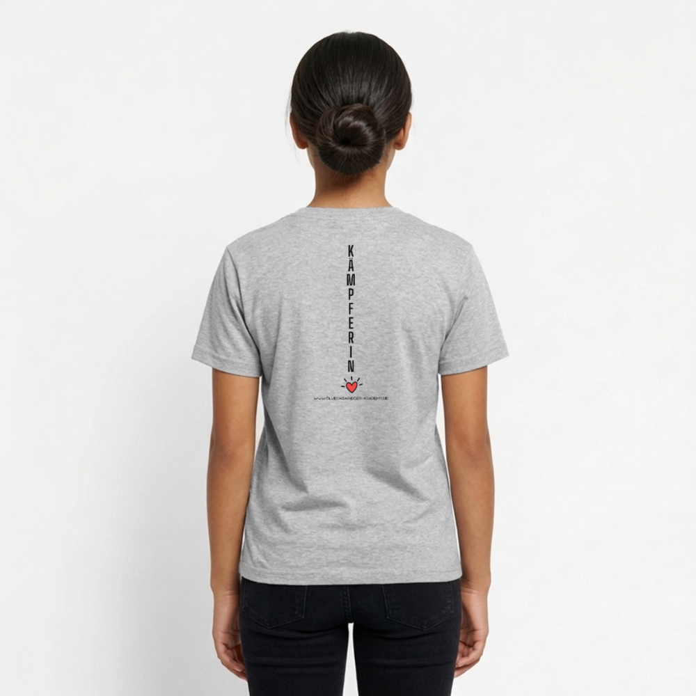T-Shirt für Teens- Kämpferin - heather grey
