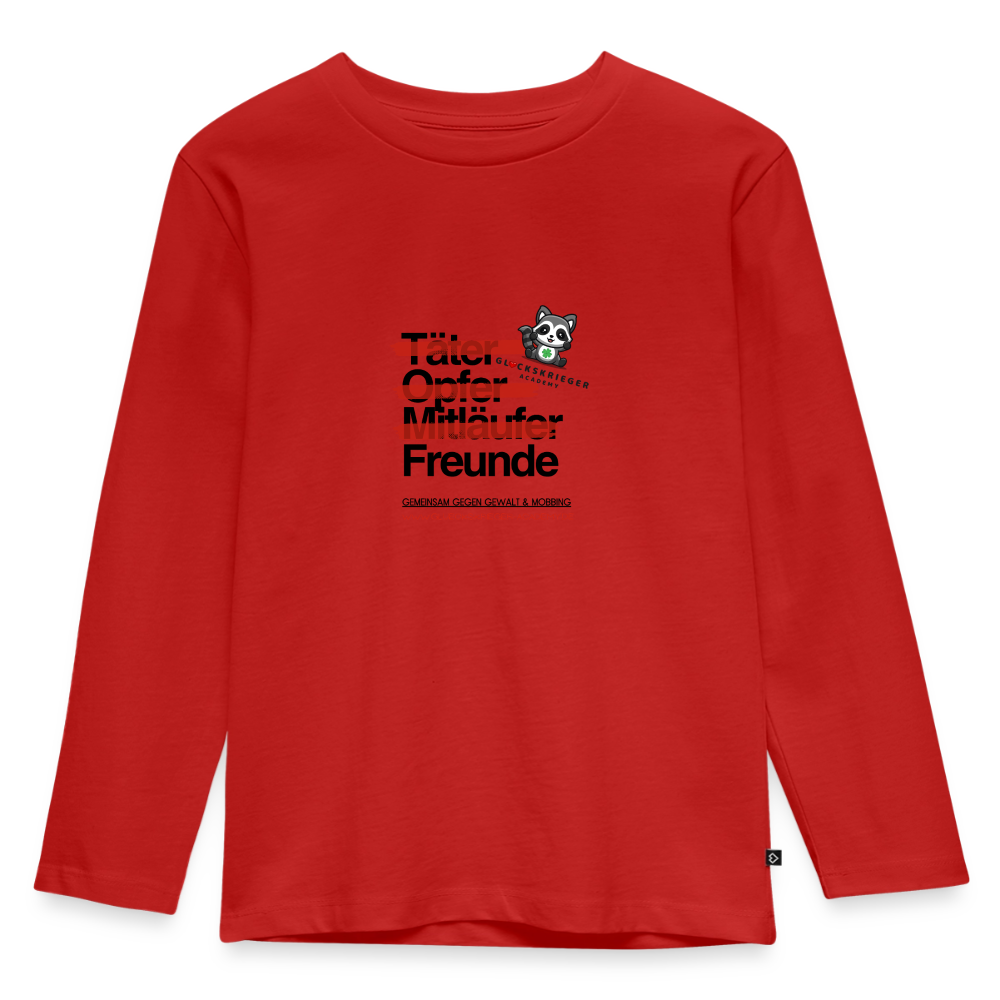 Langarmshirt für kleine Glückskrieger - red
