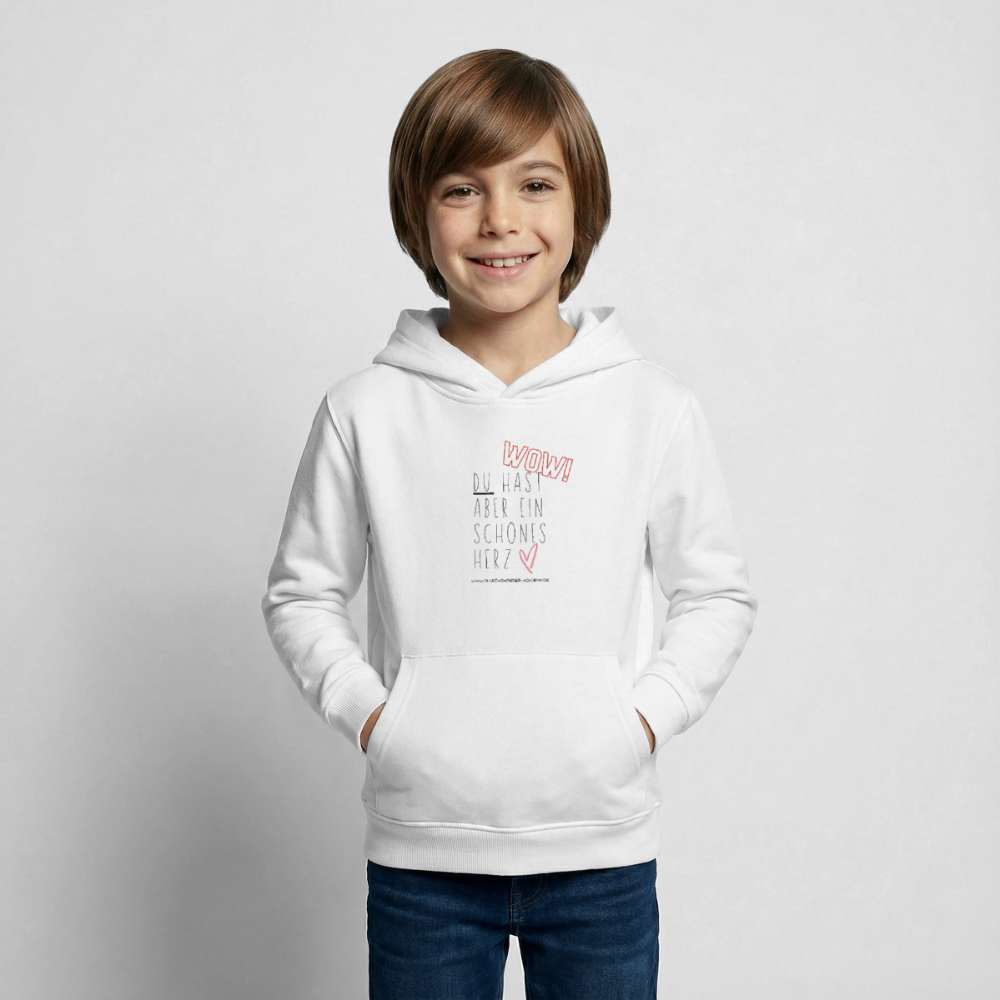 Glückskrieger Hoodie – Herz - white