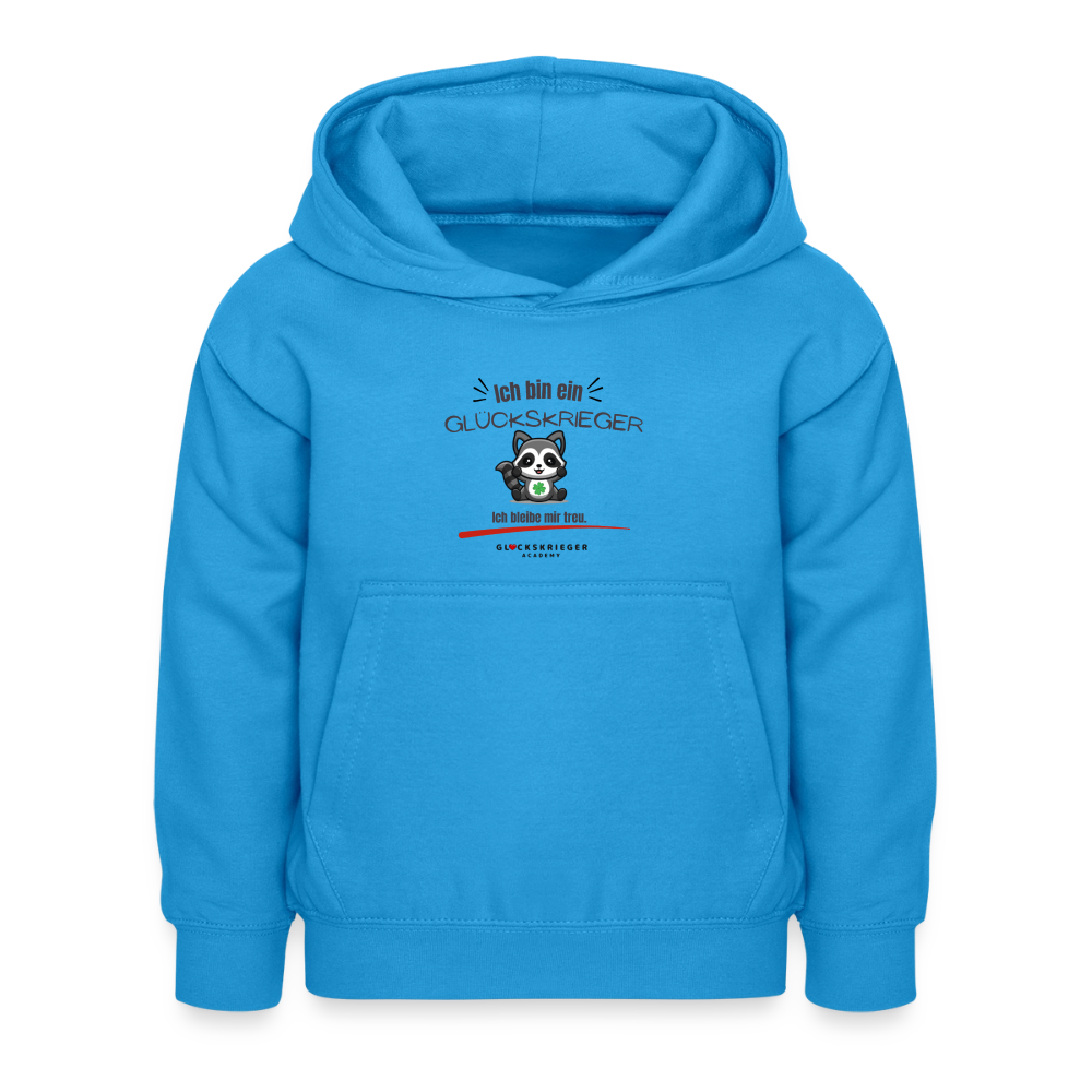 Glückskrieger Hoodie – Stark & Mutig - sea blue