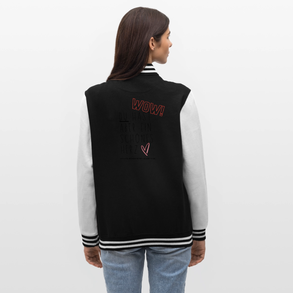 College Jacke –Herz - black/white