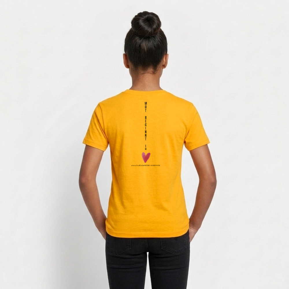 T-Shirt für Teens- Mut - gold