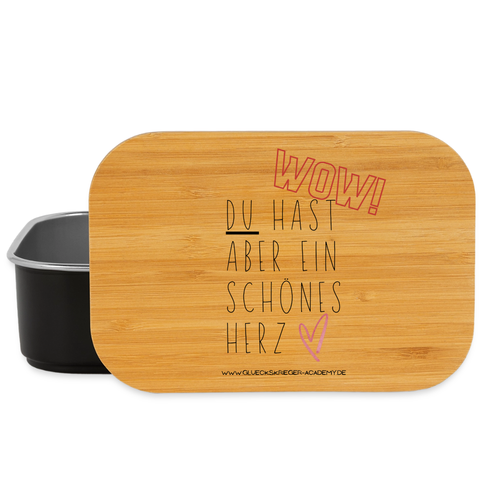 Kinder Lunchbox – Herz - black
