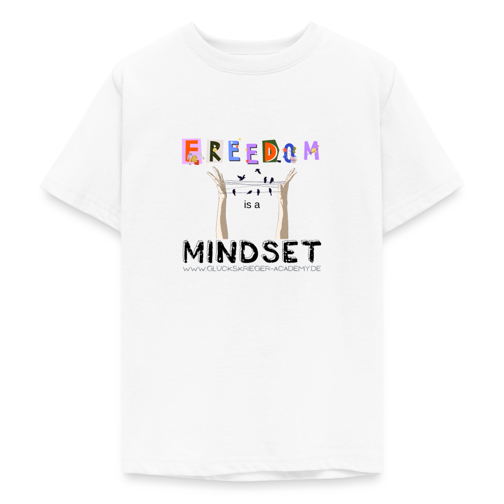 T-Shirt für Teens- Freedom - white