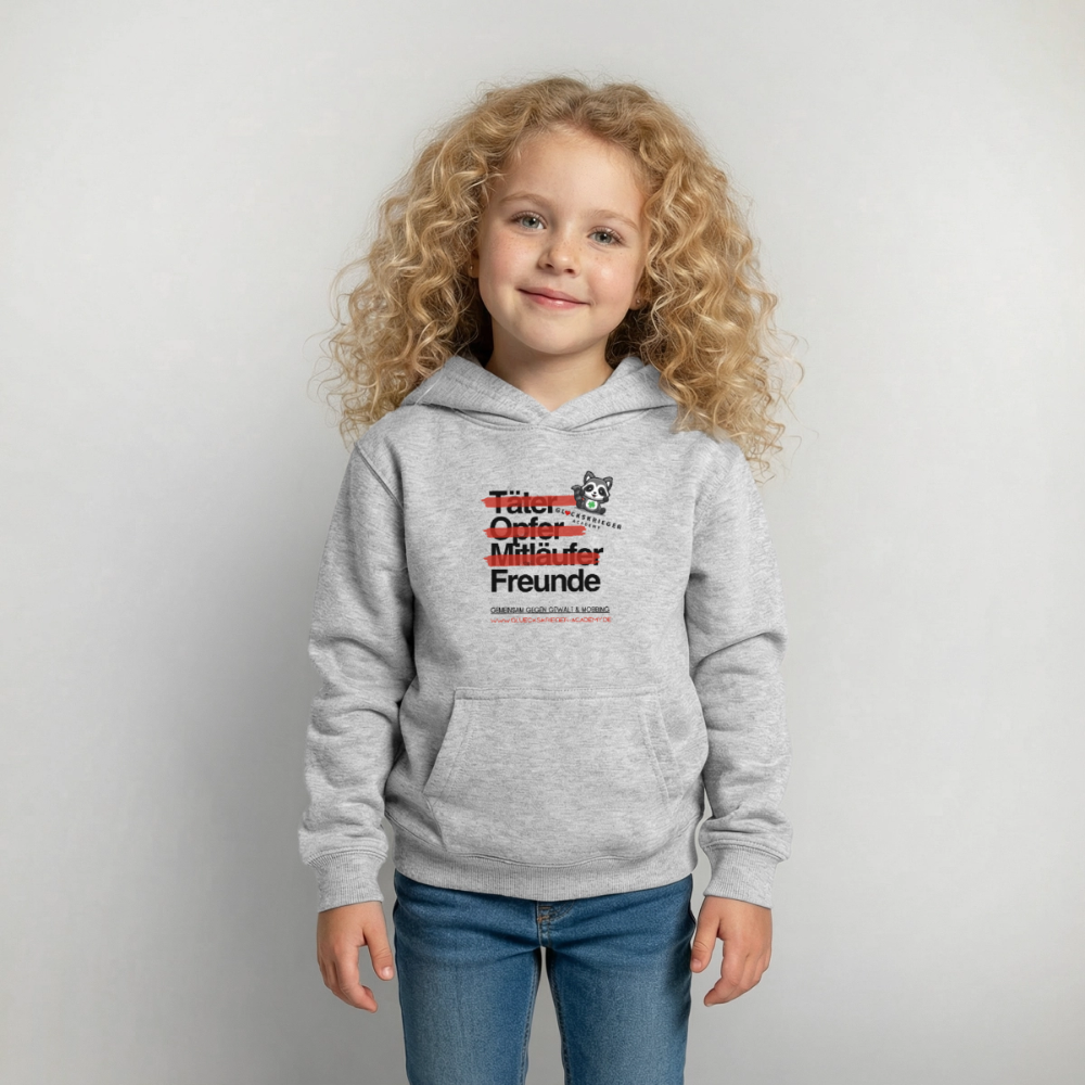 Glückskrieger Hoodie – Freunde - light heather grey