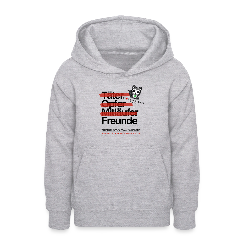 Glückskrieger Hoodie für Teens – Freunde - light heather grey
