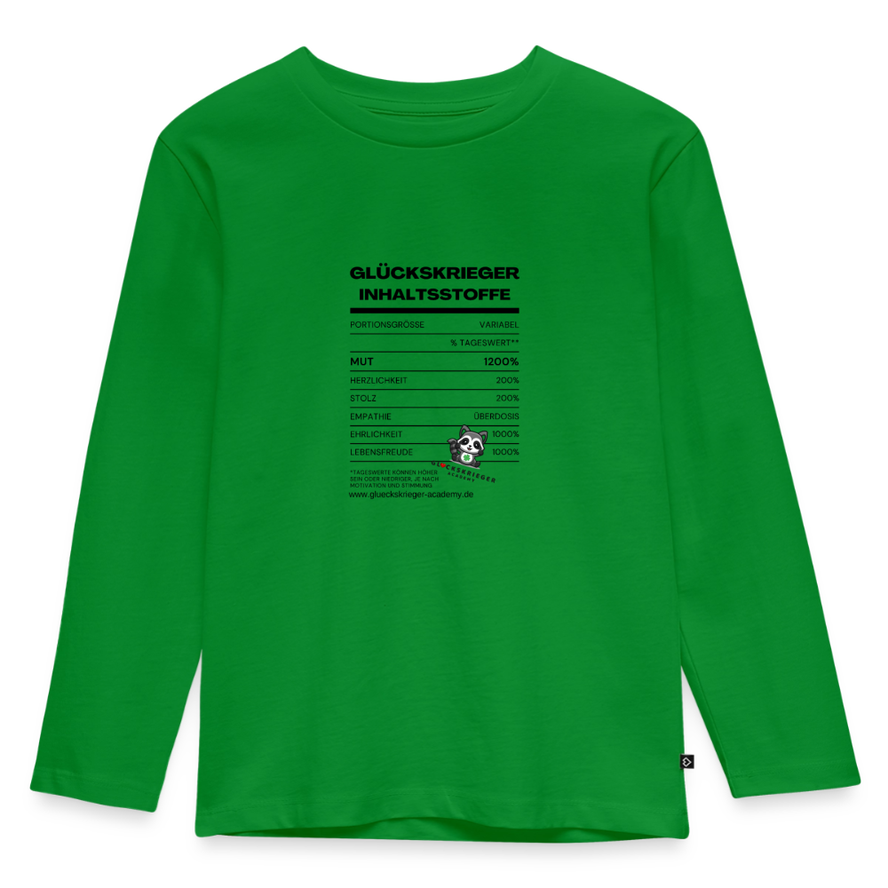 Langarmshirt für kleine Glückskrieger - green