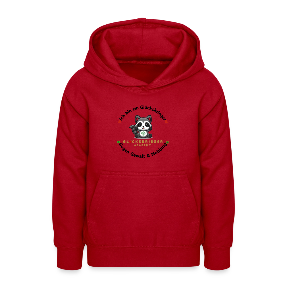 Teen Glückskrieger Hoodie – Wärme & Stärke für jeden Tag - red