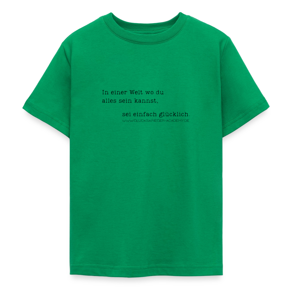 T-Shirt für Teens- Glücklich - kelly green