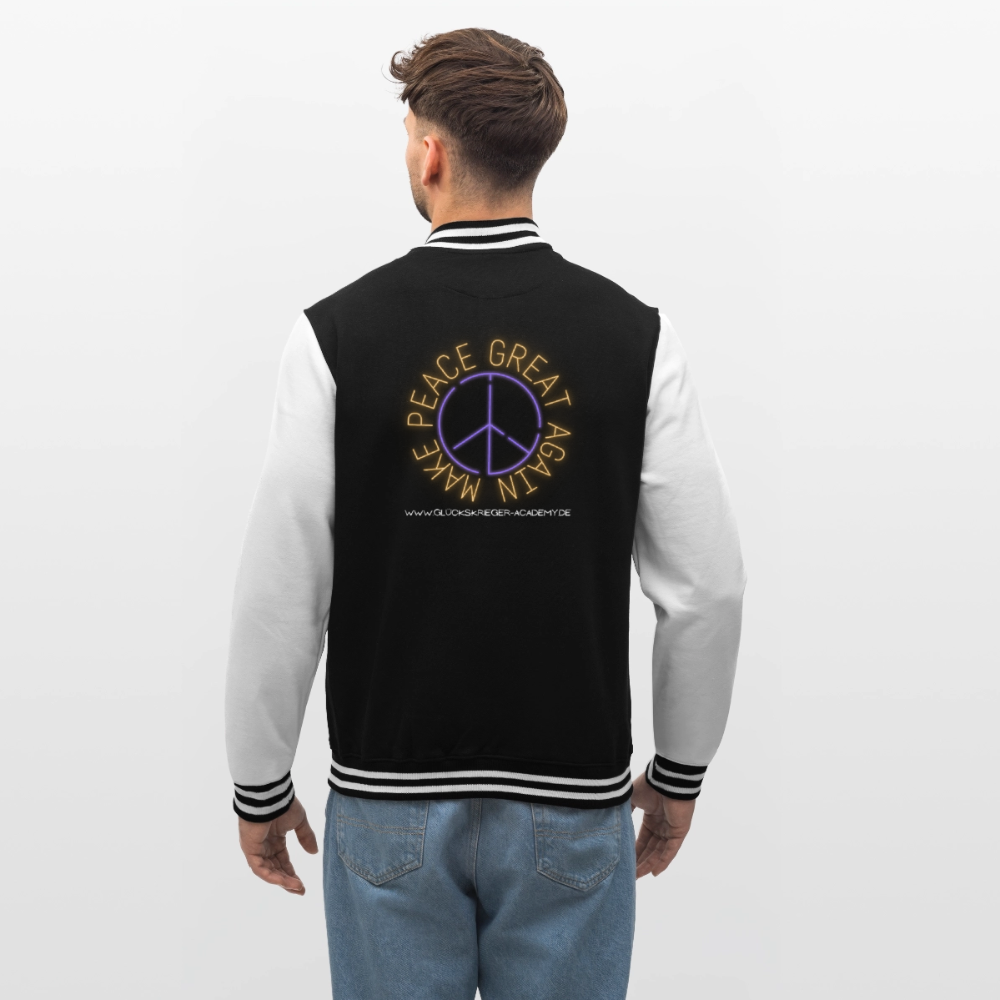 College Jacke – Team Glückskrieger - black/white