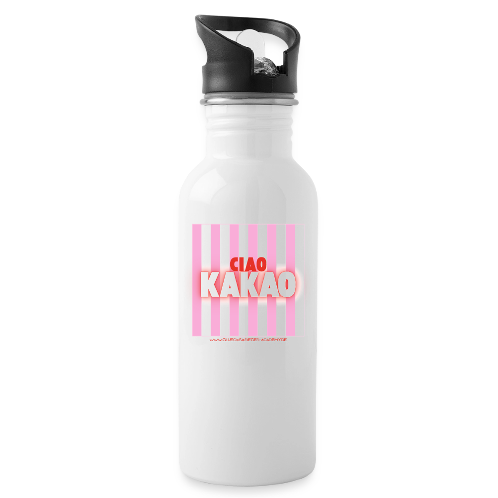 Glückskrieger Trinkflasche – Ciao - white