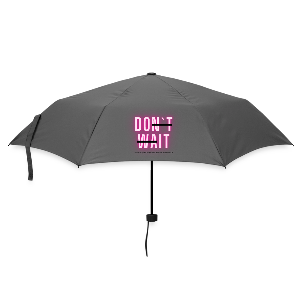 Glückskrieger Regenschirm – Stark durch jedes Wetter-Do it - grey