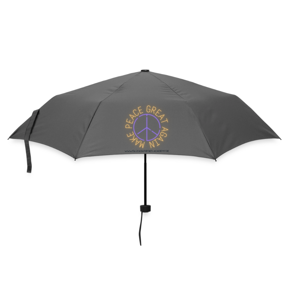 Glückskrieger Regenschirm – Stark durch jedes Wetter - grey
