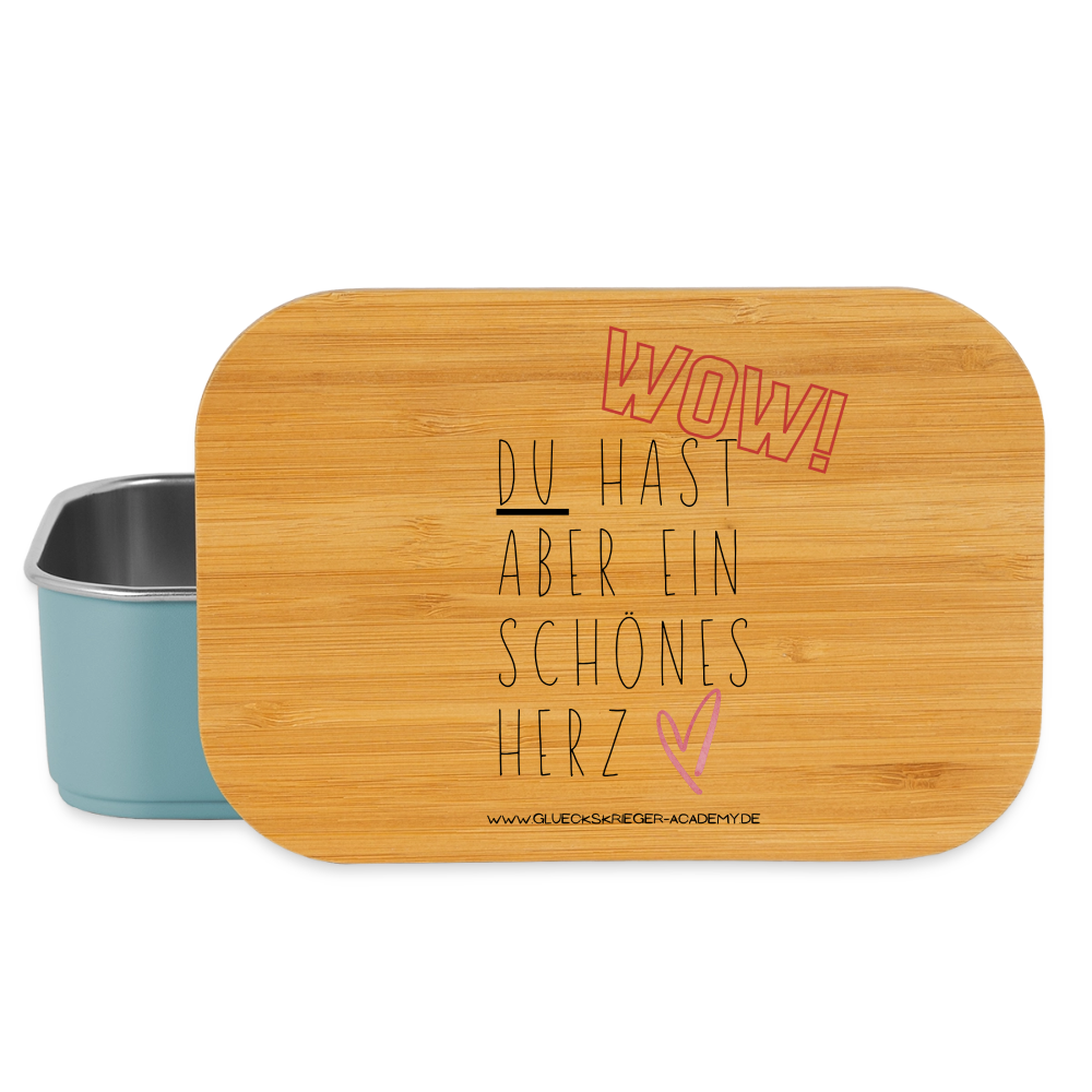 Kinder Lunchbox – Herz - light blue