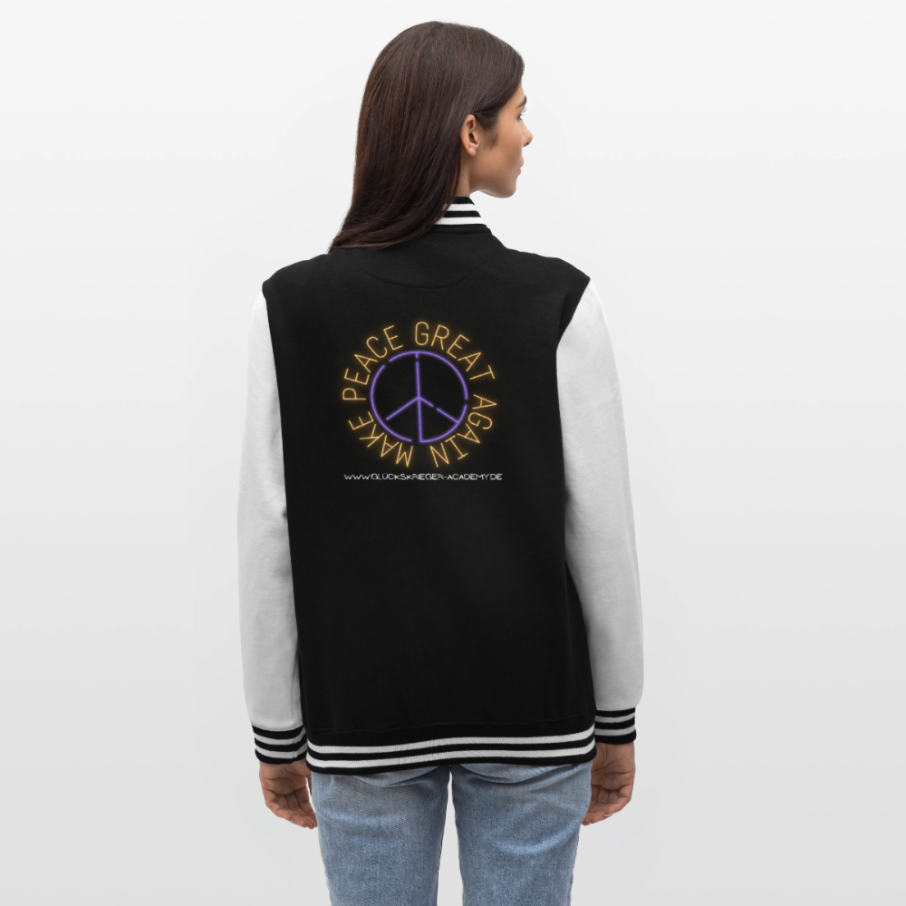 College Jacke – Team Glückskrieger - black/white